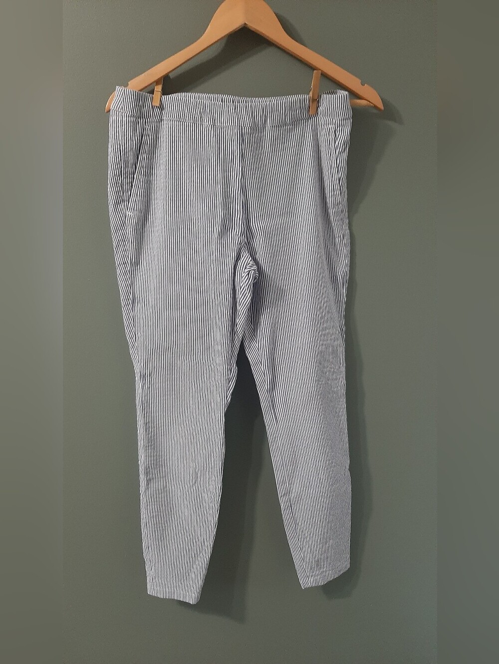 Tommy Hilfiger Striped Navy and White Slim Pants